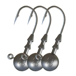 Strong Jig Head Hook for Fishing, Hard Bait, Soft Worm Jig, Big Head Hook, 4X, 2G, 3.5G, 5G, 7g, 10g, 14g