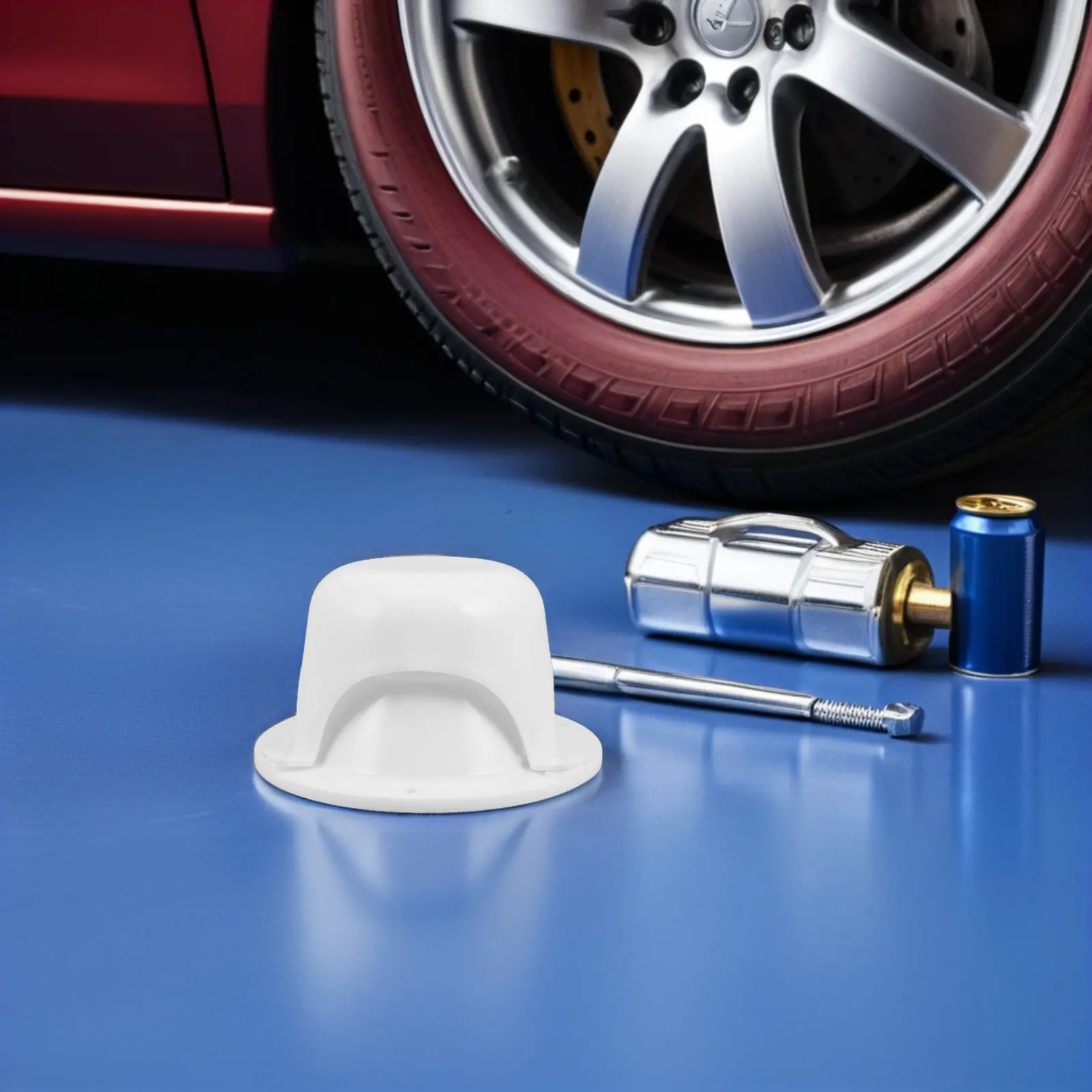 

2Pcs Rv Vent Cap Roof Plumbing White Plastic Round Mushroom Shape Vent Cover Trailer Sewer Camper Replacement with Screws