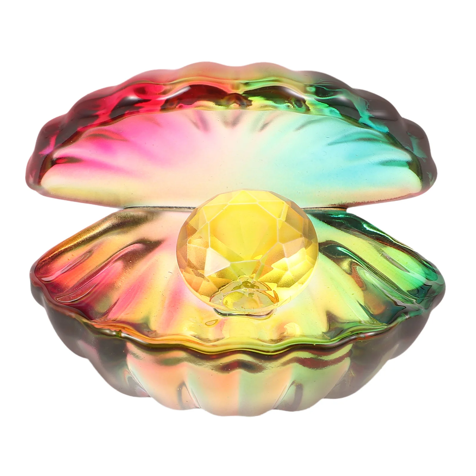 

Crystal Glass Seashell Art Piece Entryway Home Decor Glass Tabletop Decoration Unique Ocean Theme