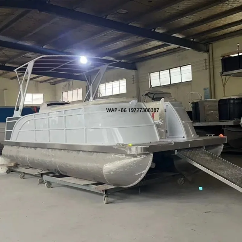 Hot Sale  Aluminum Boat Aluminum Pontoon Boat Pontoon Boat