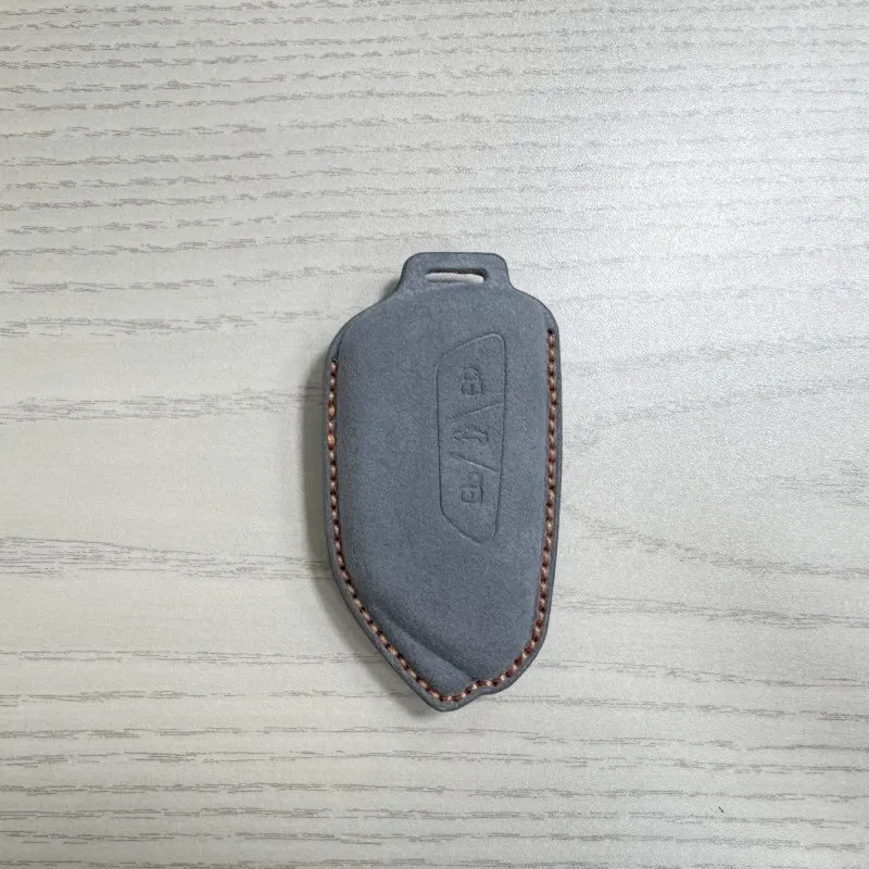 

Imported suede Car Key Case Cover Shell FOR For Golf 8 Tuang X ID4 ID6 ID3 Talagon Lamando L Auto Keychain Interior Accessories