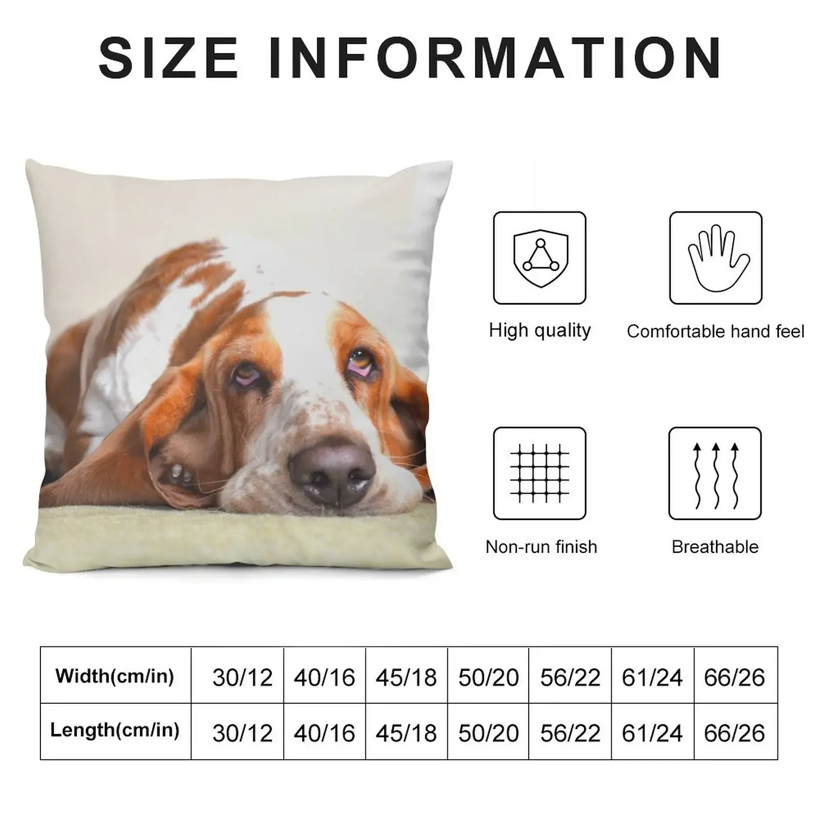 Basset Hound Throw Pillow Cusions Cover covers for pillows pillow