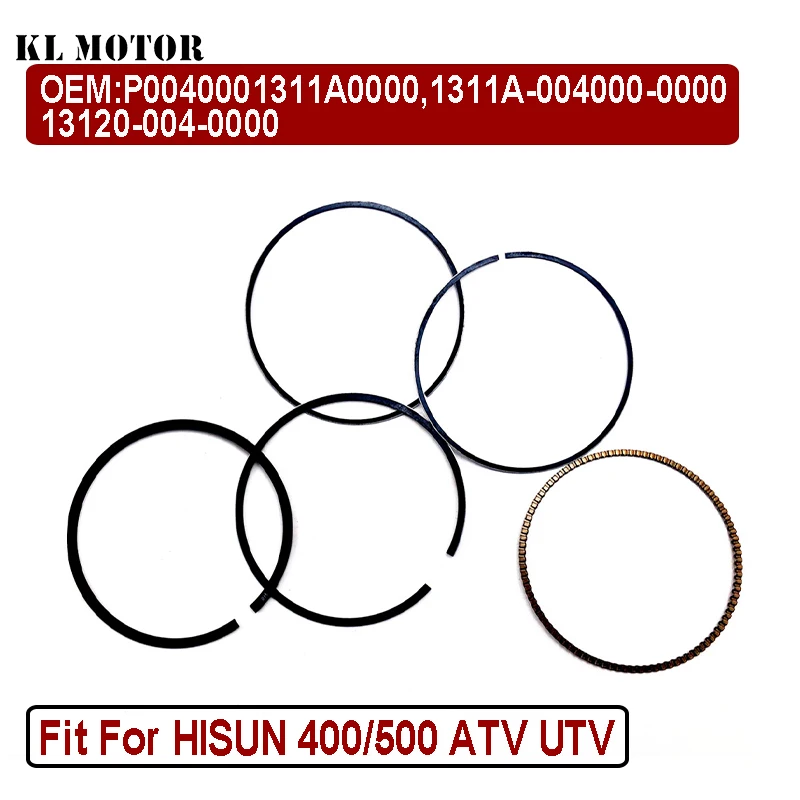 

5 in 1 ATV UTV HISUN 400/500 Piston Ring Set 84mm of Piston Parts 13120-F18-0000 1311A-004000-0000