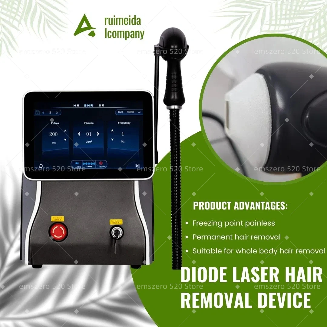 

Portable Triple Wavelength 808nm Diode Laser Hair Removal Machine High Power for Safe and Painless Hair Reduction