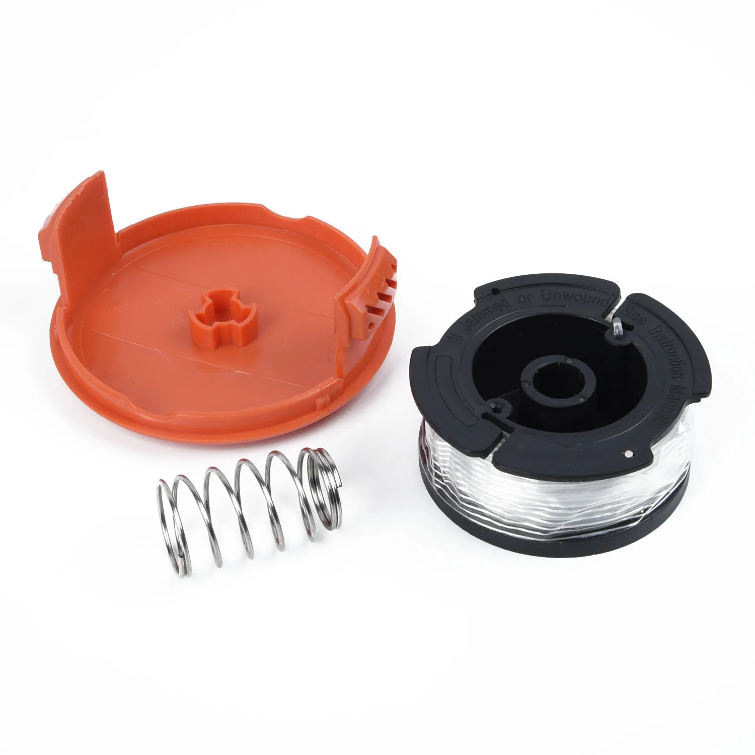 Snijtrimmer Voor Black & Decker Nylon Black Spool Line 0.065 Inch Eter Vervangende Dop RC-100-P Met Veer Af 100