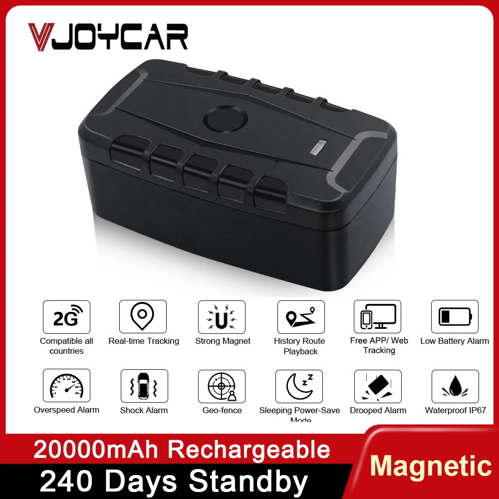 Car GPS Tracker LK209C 20000mAh 240 Days Standby Asset GPS Tracker Waterproof Magnet Locator Drop Shock Alarm Lifetime Free APP