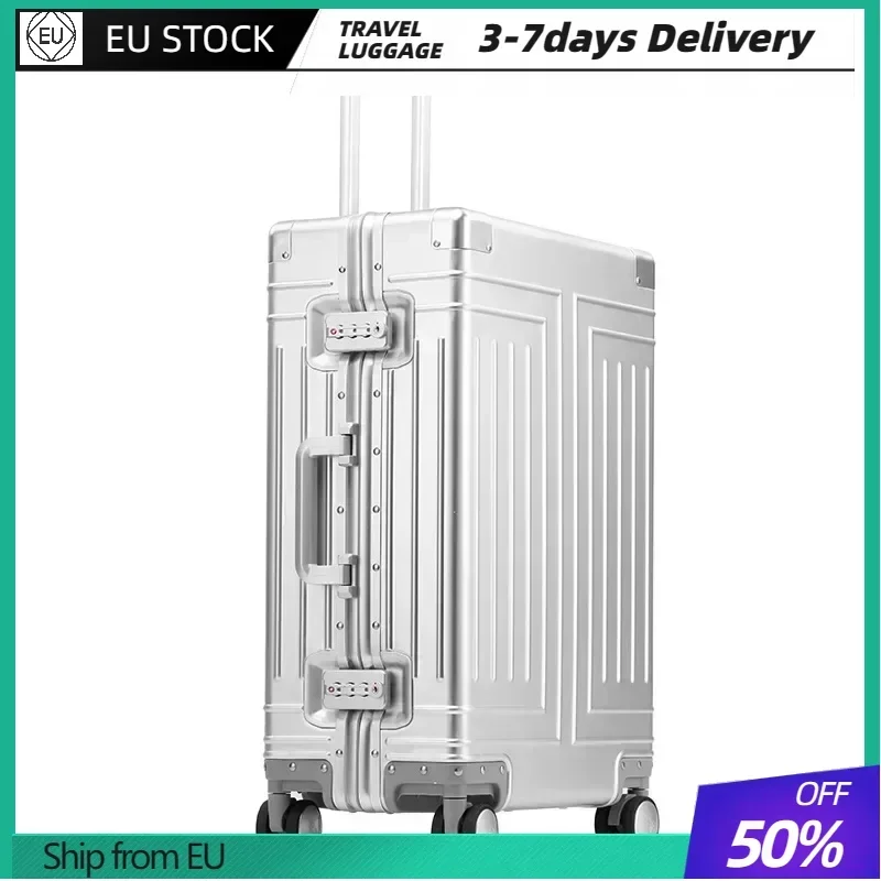 20 24 26 29 inches Aluminum-magnesium Alloy Suitcase Universal wheel trolley box Rolling Luggage High Capacity Suitcase