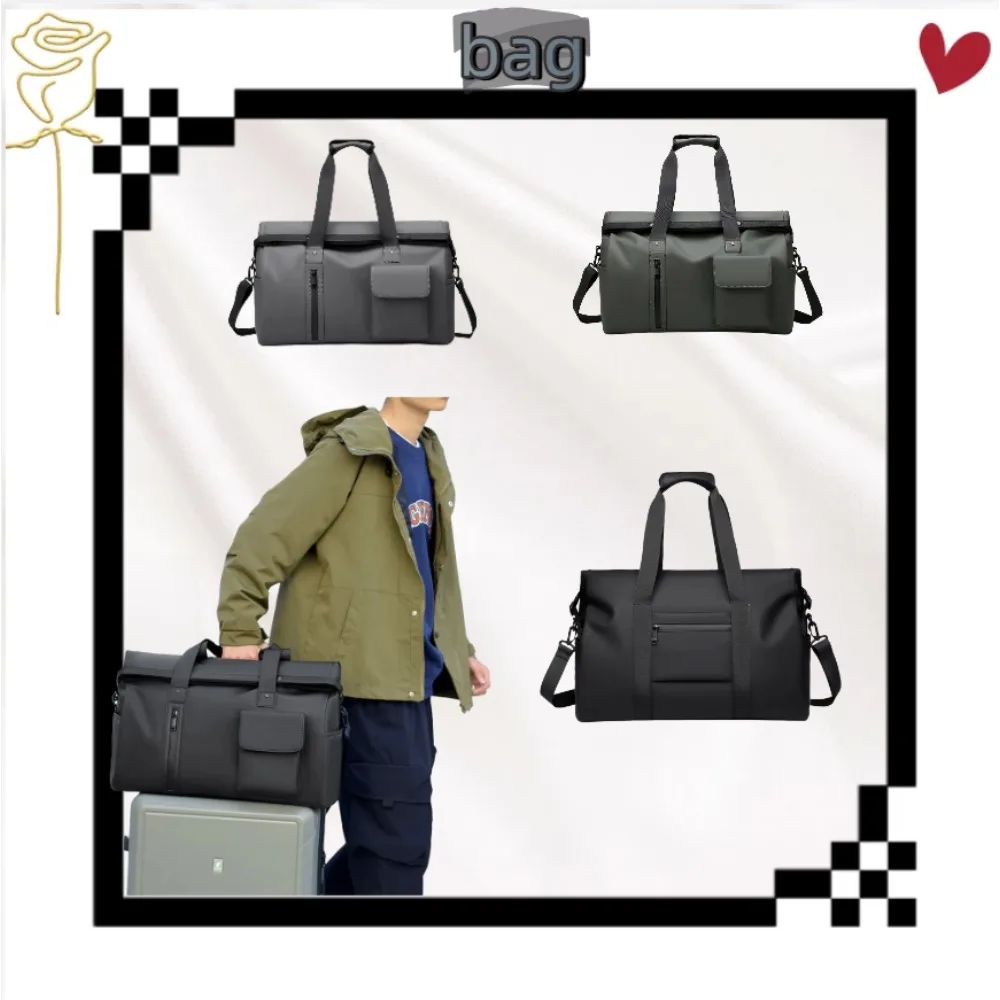 

Деловая дорожная сумка — багаж для отдыха с водонепроницаемой спортивной спортивной сумкой через плечо большой вместимости и ручной мужской сумкой