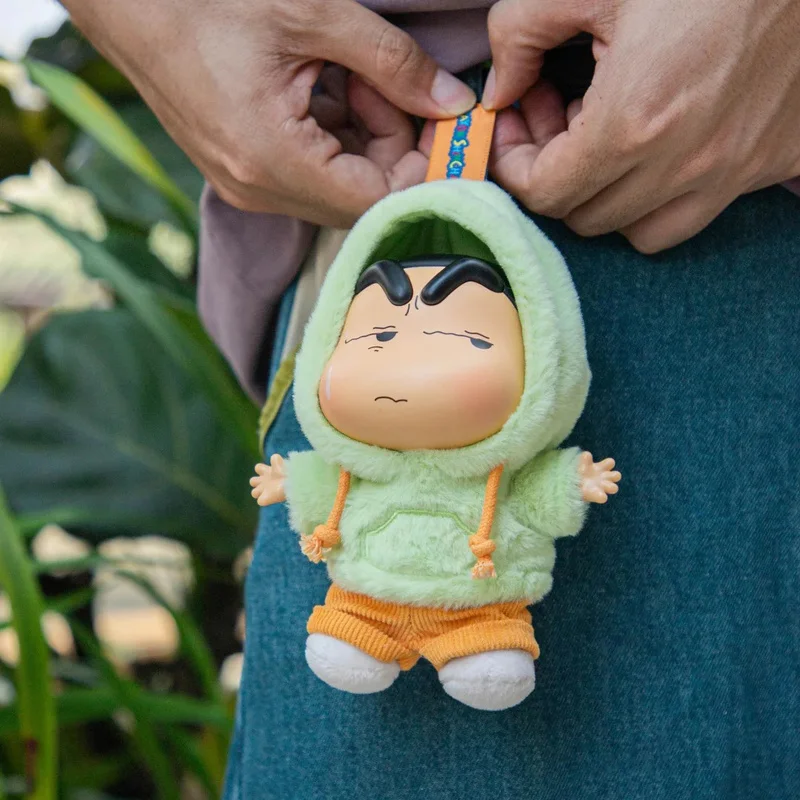 Koleksi Boneka Vinyl Plush Seri Dopamin Emosional Crayon Shin-Chan Asli dalam Kotak Misteri, Dekorasi Tas, Mode Hadiah Ulang Tahun