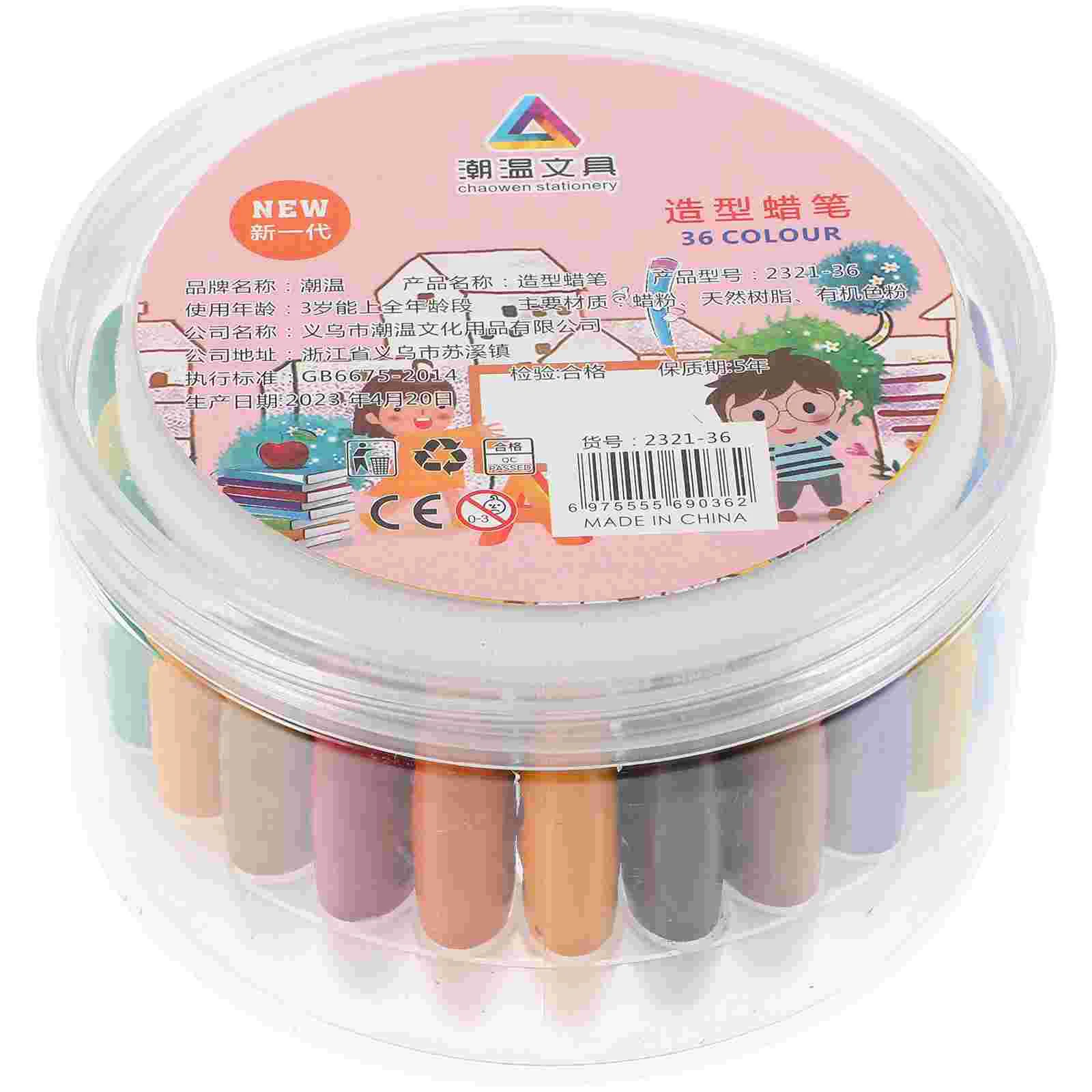 36 pezzi pastello mini pastelli per disegnare set colorato pennarello a cera matita bambino portatile bambino