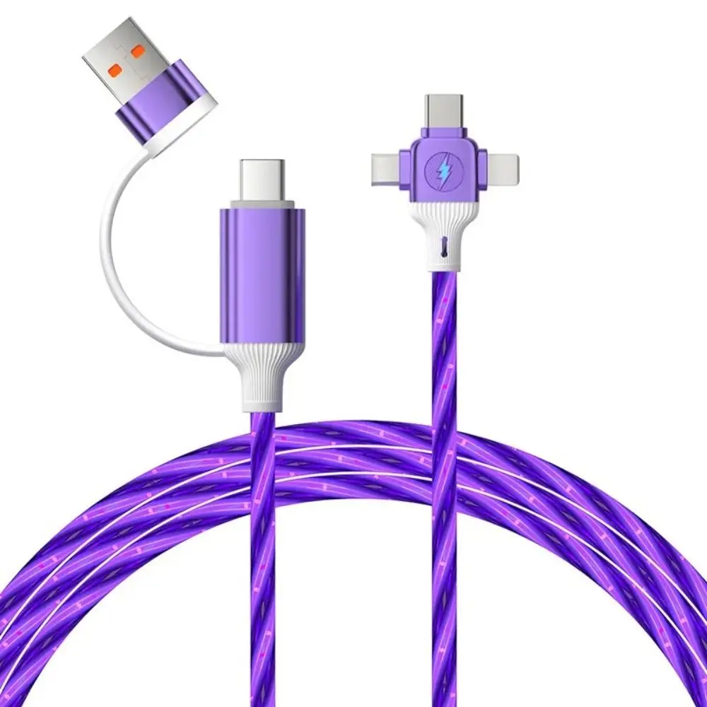 High-Speed PVC Fast Charging Cable 3 In 2 Design Fast Charging Multiple USB C Charging Wire USB Type C Charger Cable Office