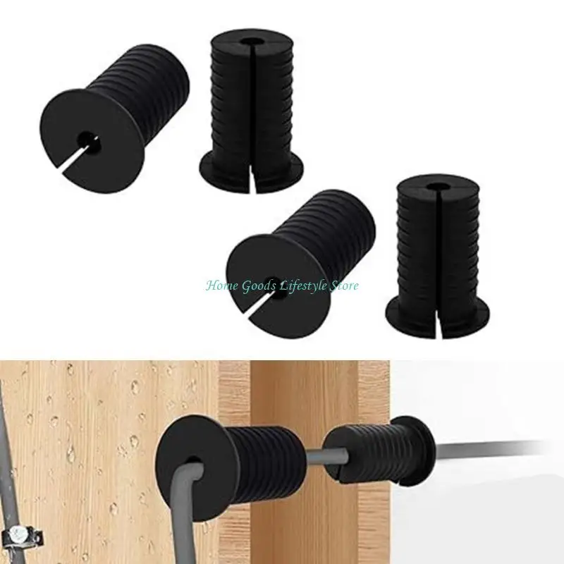 E74E Sturdy Plastic Cable Installation Grommets for Professional Wiring Projects