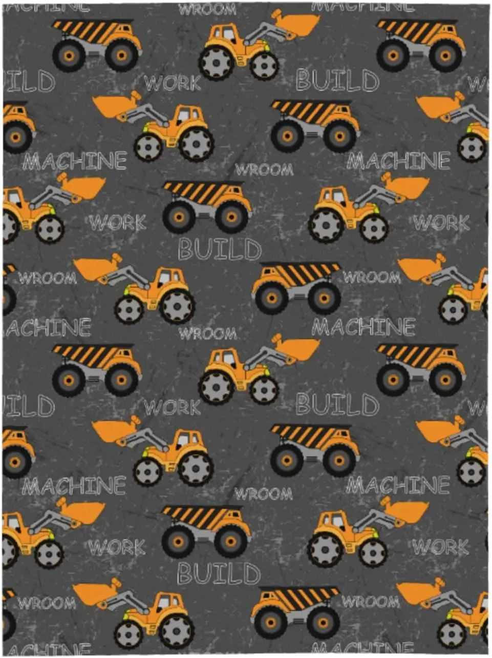 

Monster Trucks Excavator Tractor Throw Blankets All Season Ultra Soft Warm Fleece Blanket for Home Bed Sofa Couch Chair Outdoor