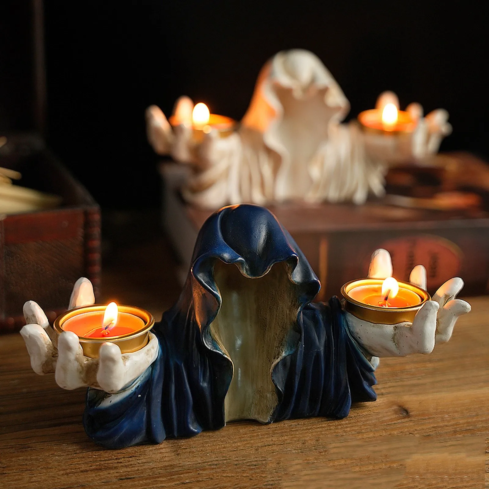 الروائح شمعة الحلي العمل الفني الرجعية الشمعدان الإبداعية مهرجان الهالوين الديكور هالوين الديكور ديكور المنزل #2