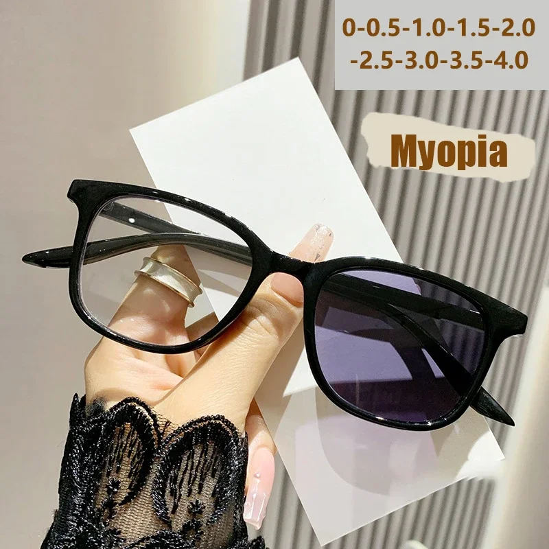 

Triple-function Multi-purpose Photo-sensitive Color-changing Anti-blue Light Nearsighted Glasses 6026