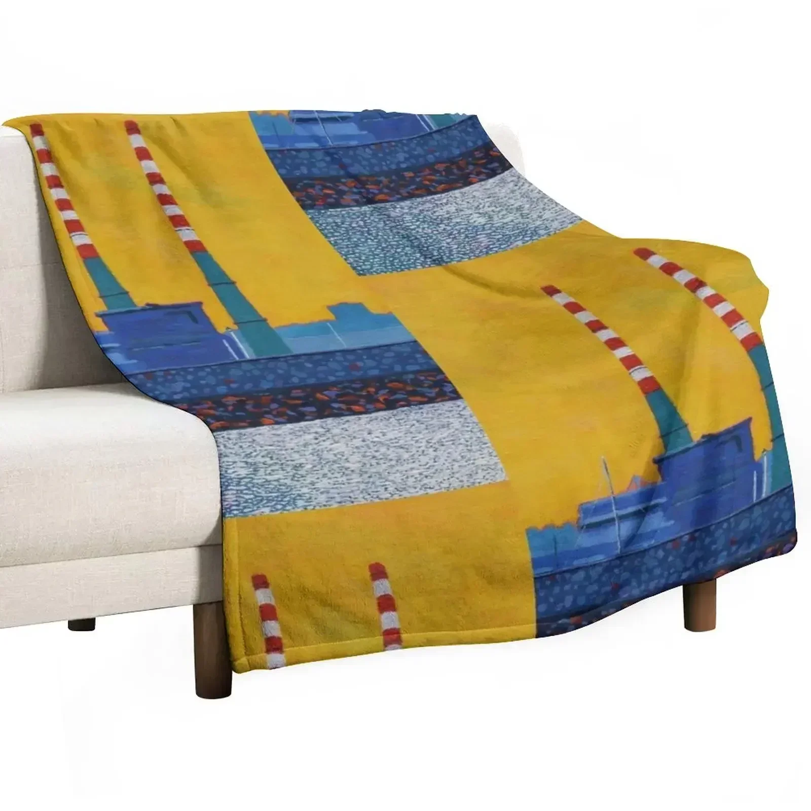 The Poolbeg Chimneys (Dublin, Ireland) Throw Blanket For Decorative Sofa Sofas anime Luxury St Blankets