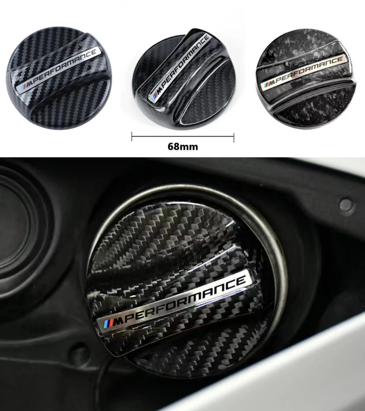 

Carbon Fiber Fuel Tank Cap Trim Cover For BMW E90 E92 F01 F02 G02 G30 F10 F11 F12 F16 F20 F21 F30 F32 F34 F36 F80 F82 M3 M4