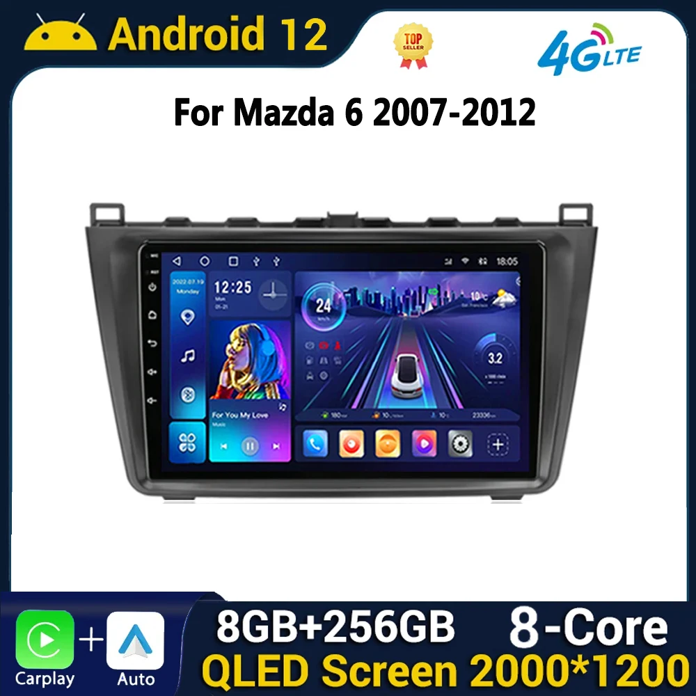 

Android Car Radio Multimedia for Mazda 6 Ⅱ GH 2007-2012 Carplay Head Unit Audio Stereo Auto GPS Player Navigation GPS