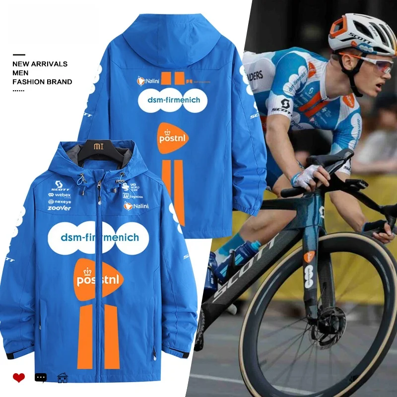 

UCI DSM T Jaet Mountain Bike Riding Soft ell ell Jaet Stand Fit Zipper Decorated Polyester Sprin...