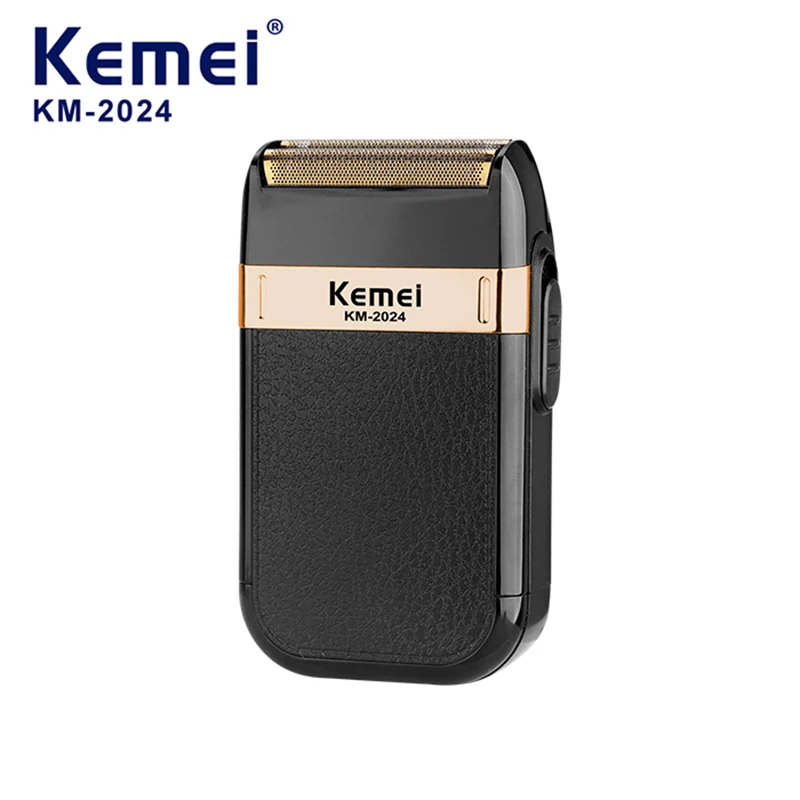 Kemei 2024, мужская электробритва, профессиональный водостойкий триммер для бороды, перезаряжаемая бритва, сабельная бритва, подарок для отца