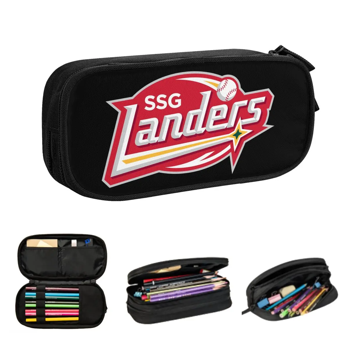 ssg landers lapis cases grande capacidade pen bags pen box lapis pouch para meninos e meninas estudantes papelaria escola e escritorio 01