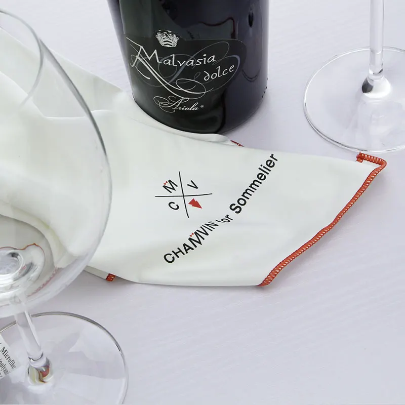 Sommelier Professional Polishing Cloth Microfiber Wine Glass Cleaning Cloths