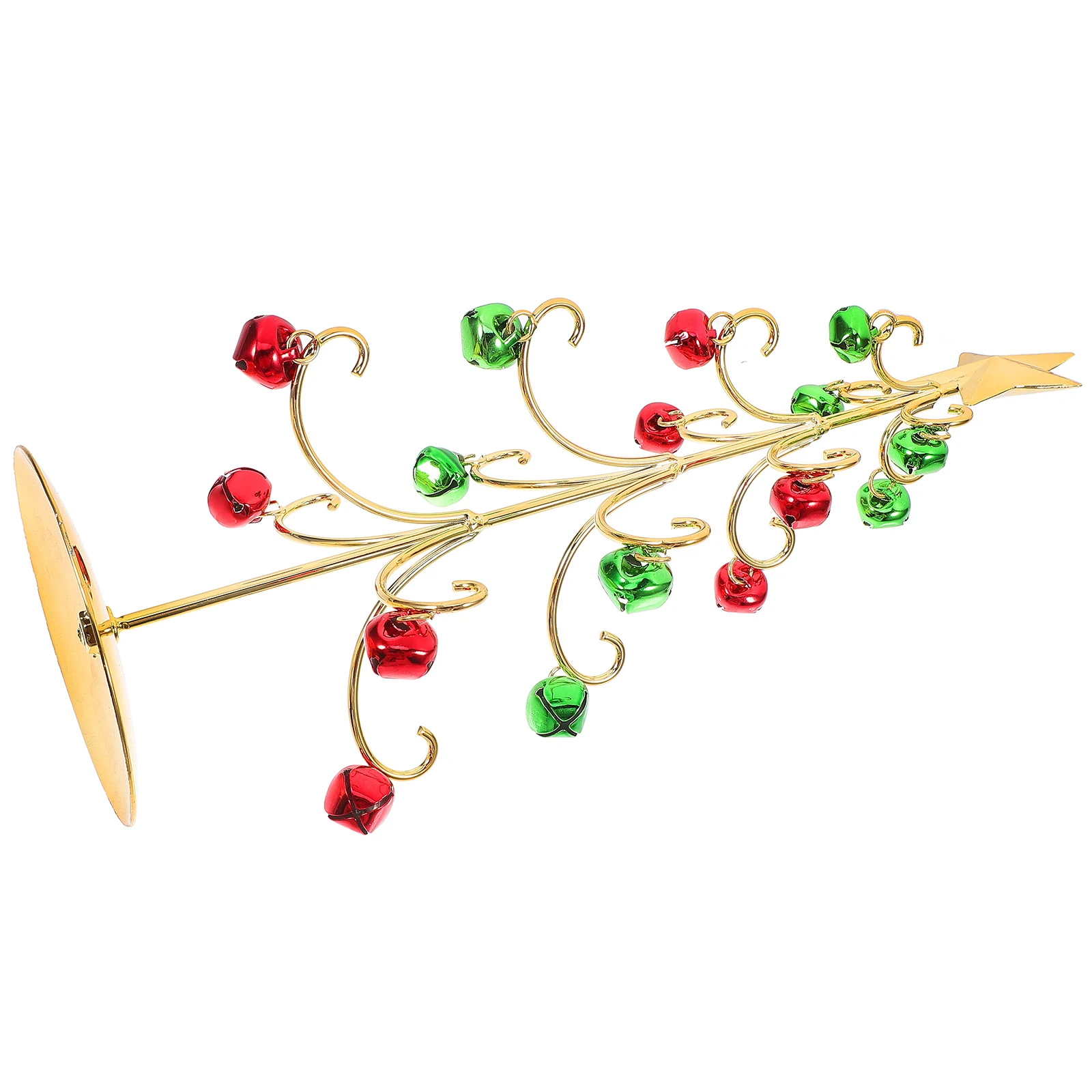 

Christmas Tree Topper Glitter Desktop Decorations Wrought Iron Ornament Display Artificial Golden Metal