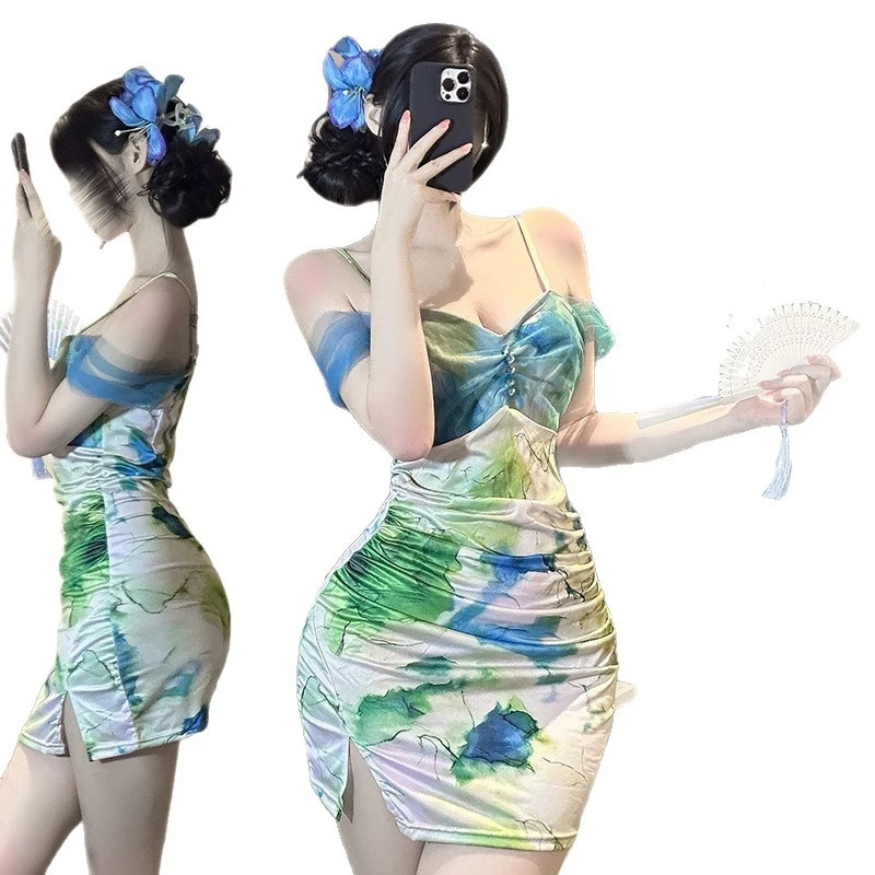 

Cute Underwear , high-waisted skirt, halter dress set, pajamas, sweet uniform, women's