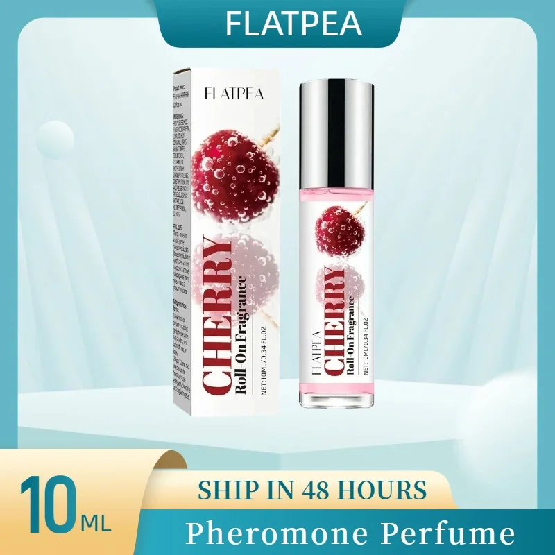 

10 мл вишневый парфюм-роллер, прочный долговечный аромат, парфюмерная вода, портативный фруктовый аромат, парфюмерное масло, подарок на Новый год