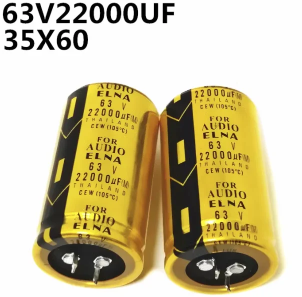 2 Stuks Koorts Audio Versterker Filter Condensator 50V 63V 80V 100V 10000Uf 15000Uf 22000Uf 35X50Mm 35X60Mm 35X70Mm 35X80Mm 35X80Mm