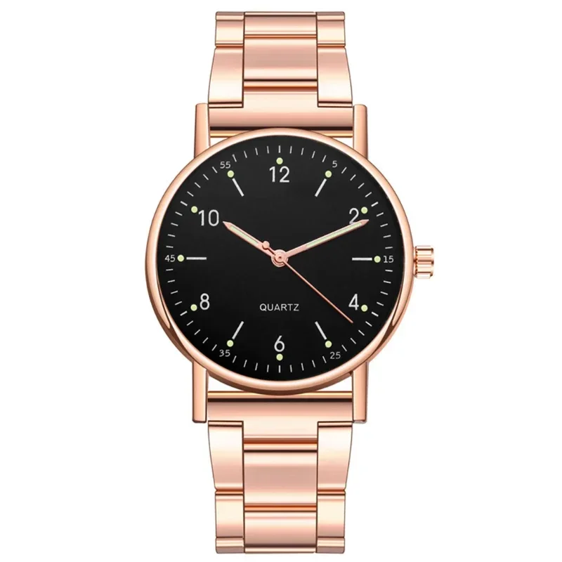 Montres Shoous en acier inoxydable pour femmes, montres-bracelets à quartz simples, montres de luxe pour femmes