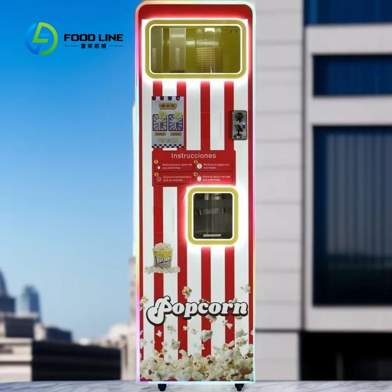 Mini 2 Flavors 32oz Caramel Popcorn Vending Machine Customized for Shopping Mall Cinema
