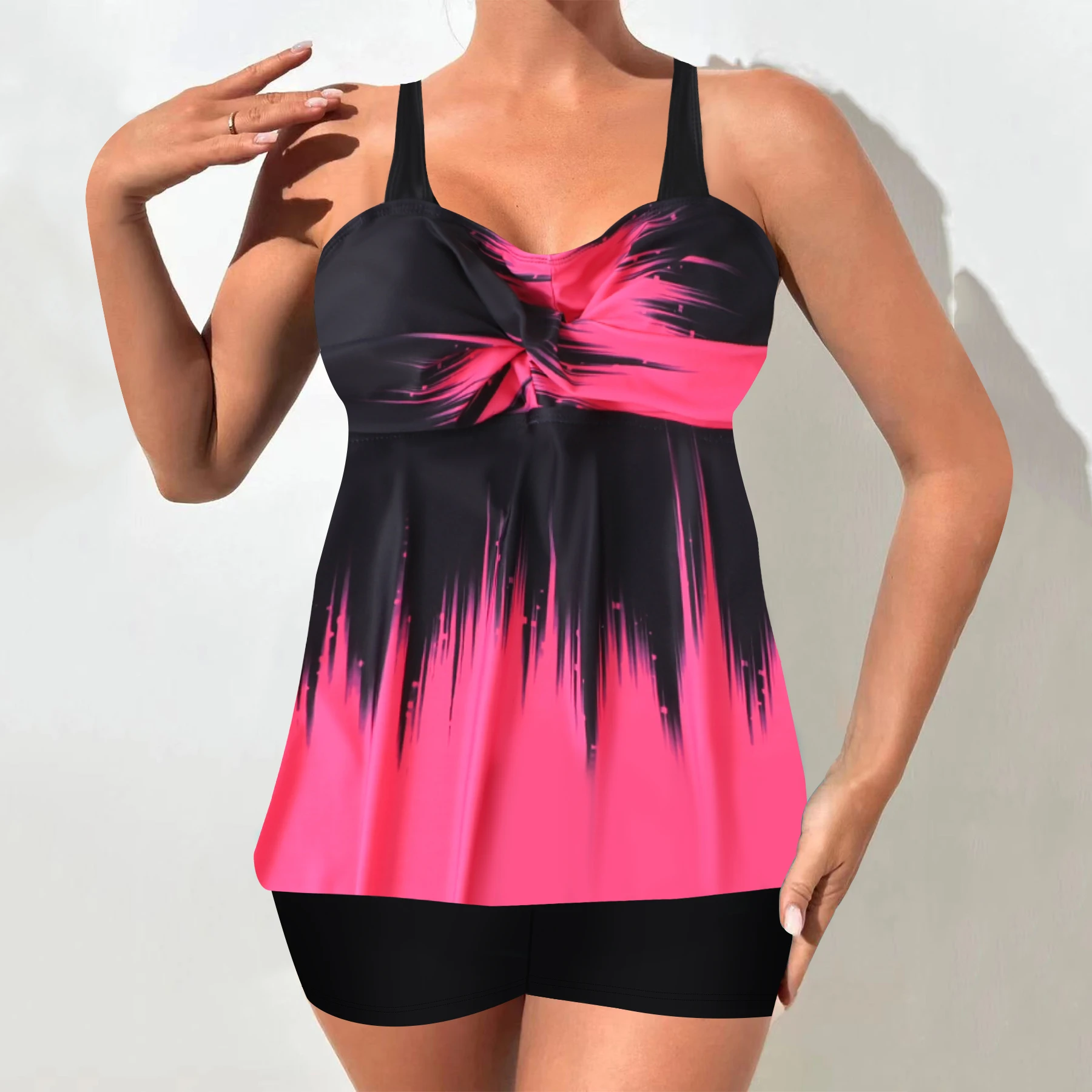 Biquíni de duas peças maiô para mulheres verão sexy tankini retalhos multi-cor sexy biquíni férias maiô verão beachwear