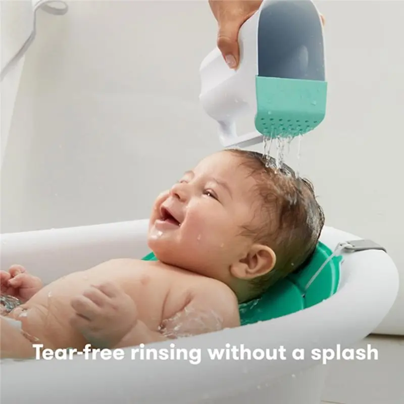 ABFY-Tear-Free Baby Bath Rinse Cup With Handle, Control Flow Shower Head, Removable Rain Shower To Wash Hair And Body