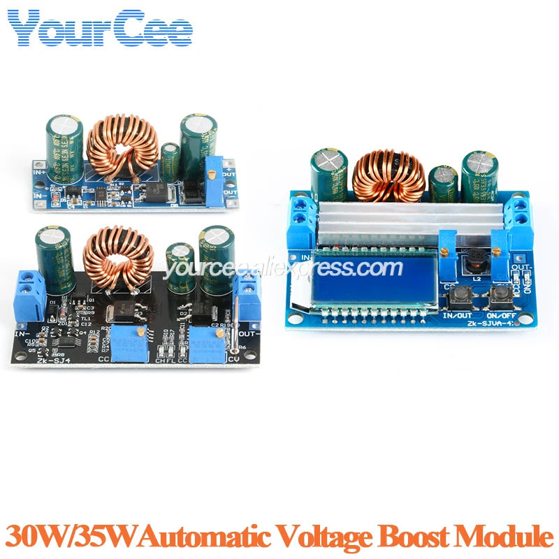30W 35W Adjustable Automatic Buck Boost Constant Voltage Constant Current High Power Step Up Down Power Supply Module ZK-SJ4