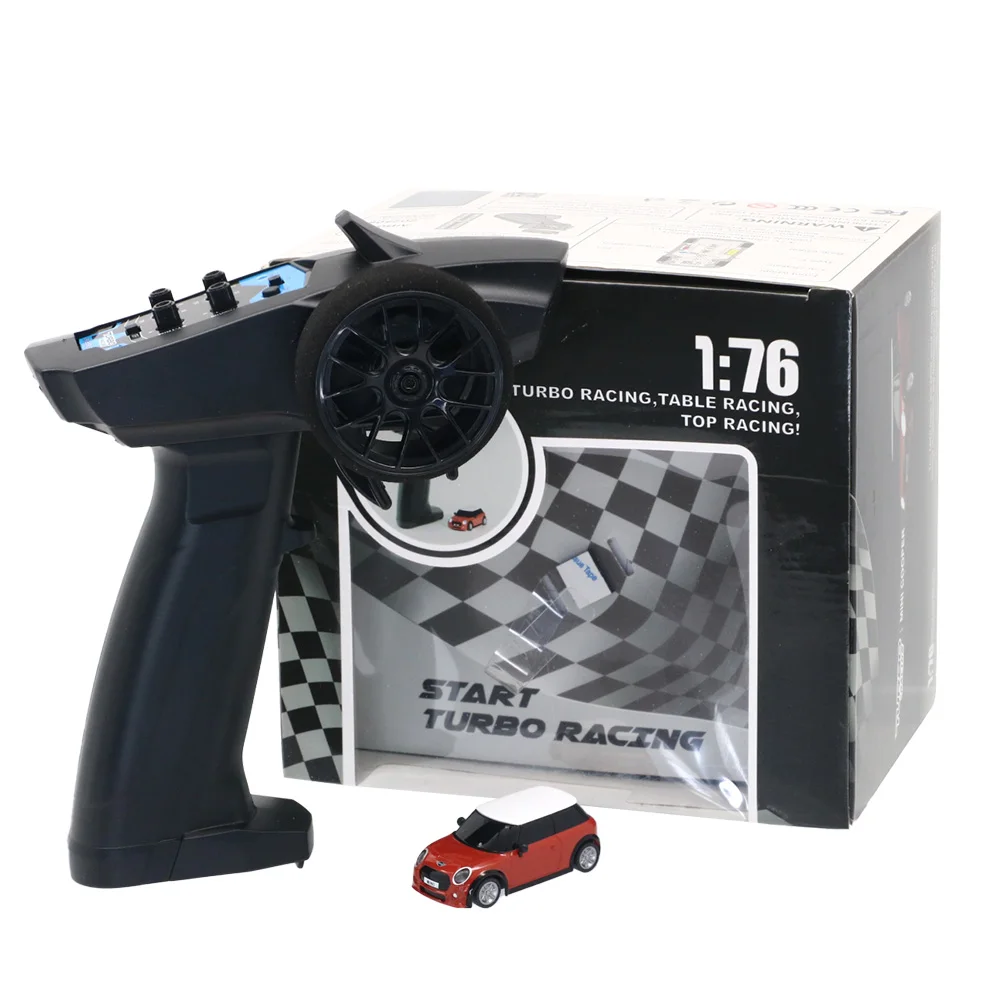 

Turbo Racing 1:76 RC CAR Mini Cooper 2.4GHz Full Scale RTR RC Toy Car 1/76th Scale Mini Radio Control RC Car