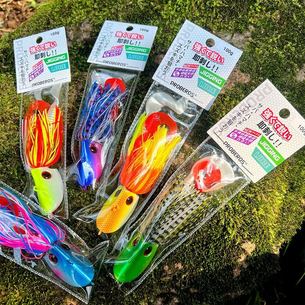 

40 г-60 г приманка для джиг-головки, приманка для окуня с лезвиями черной рыбы, воблер для плавания с юбкой, искусственная приманка для щуки, рыбалка в морской воде