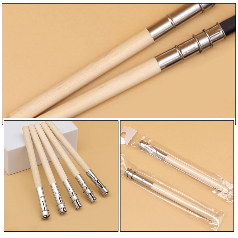 

10pcs Pencil Extender Universal Holder Lengthen Tool Sketch Pencils Artists Eyebrow Pencils Extender Compact Portable