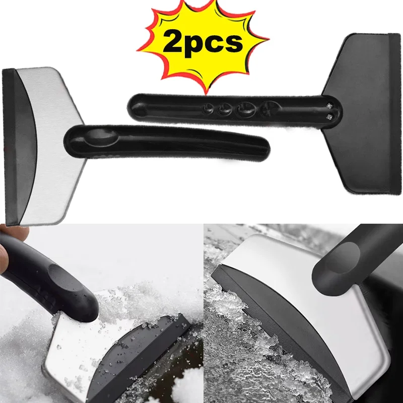 2PCs Popular Car Windshield Window Ice Scraper Universal High Quality Snow Cleaning Scraping Tool Auto Accessories