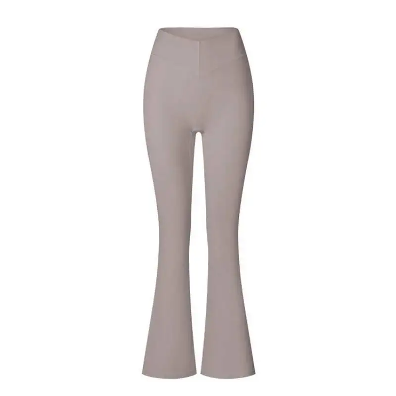 

Matte High Shaping Flared Sports Leggings V Shaped Waist Peach Tight Women S Fashion Pants