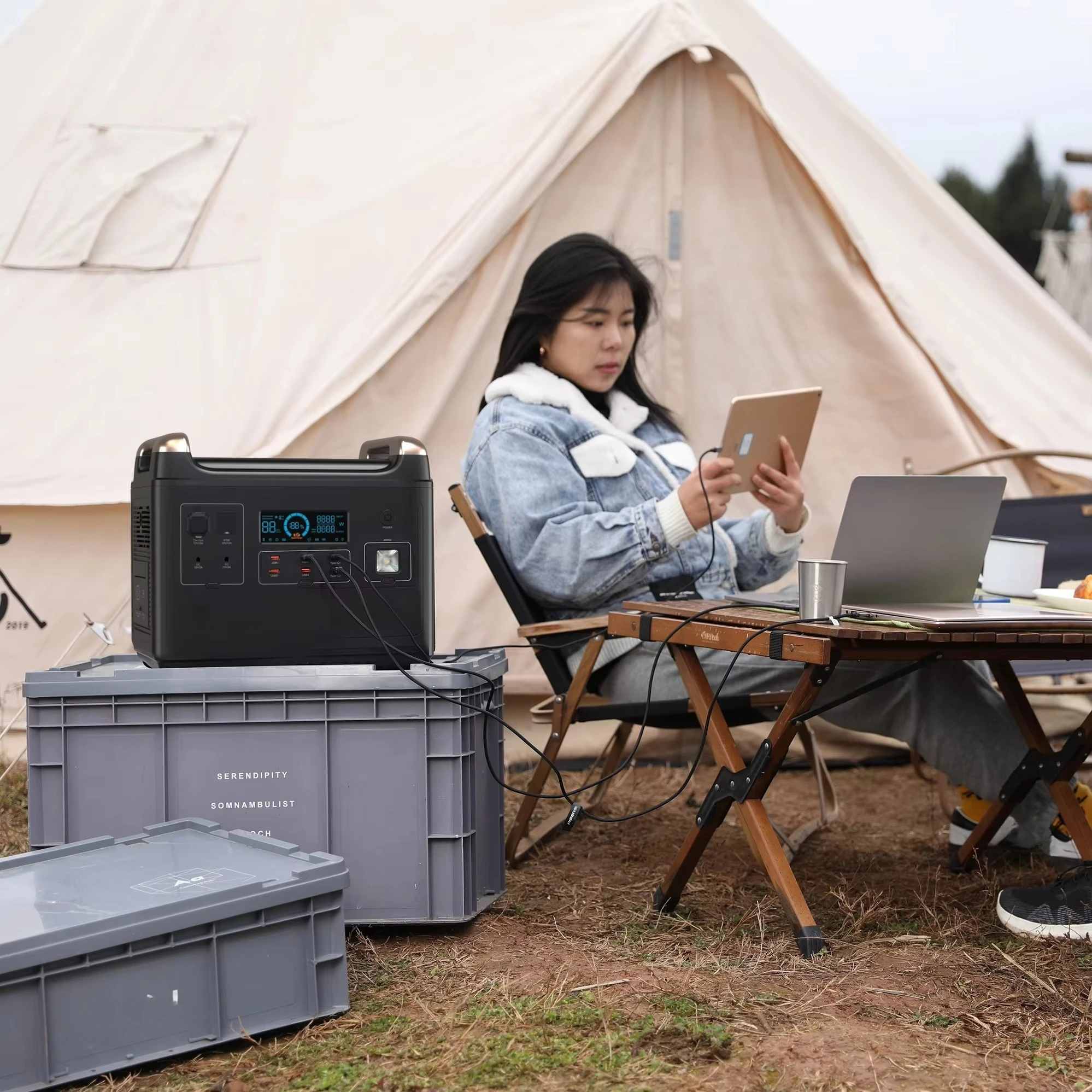 Pisen Camping Power Plant Station Carry Energy Solar Battery Garden Lighting Portable Solar Generator With Solar Panels