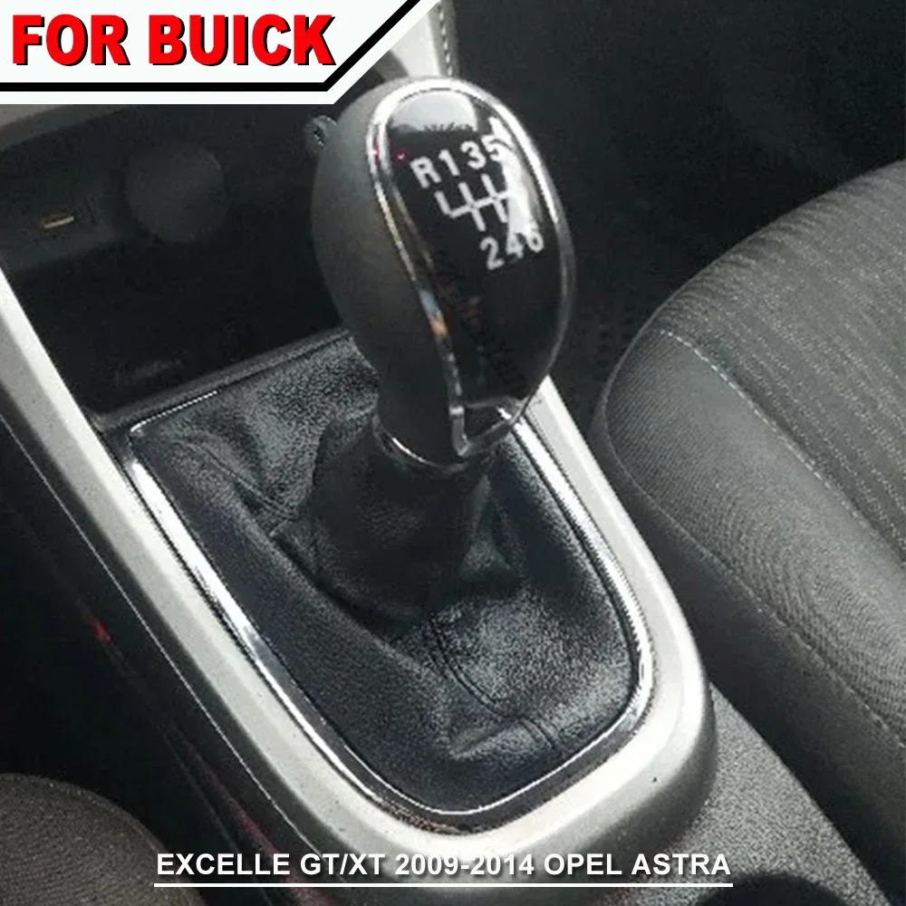 For Buick excelle GT/XT 2009-2014 for OPEL ASTRA Manual 5 6 Speed Car Gear Stick Shift Knob Lever PU Leather Gaiter Boot Cover