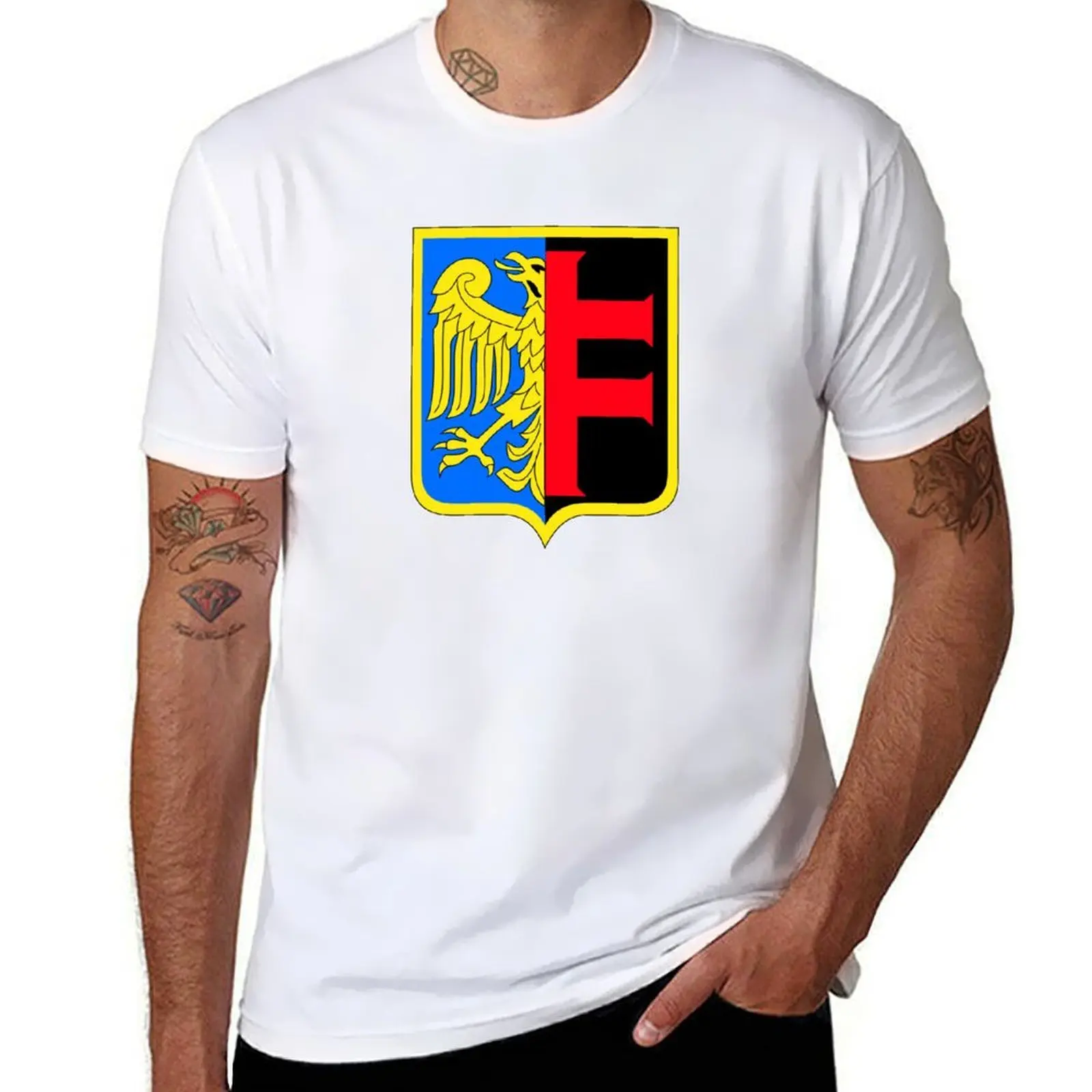 

Chorzów coat of arms, Poland T-Shirt anime t shirts for man t shirt for man 100 percent cotton T-Shirt