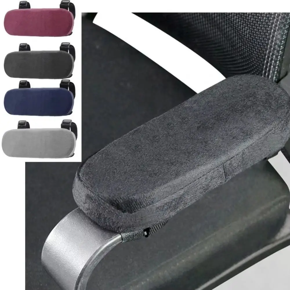 

Memory Foam Chair Armrest Pads Fixed Buckle Forearm Pressure Relief Armrest Pads Cover Cushion Pad Arm Rest Cover for Home
