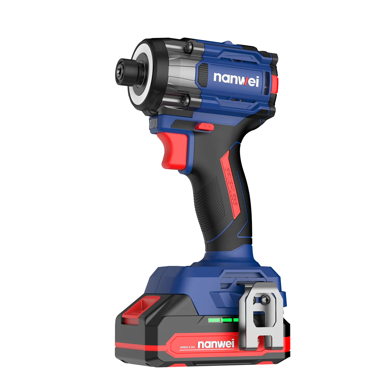 Nanwei Brushless Lithium-Ion Impact Driver Household 240NM Electric Screwdriver Drill Screwdriver Electric Screwdriver