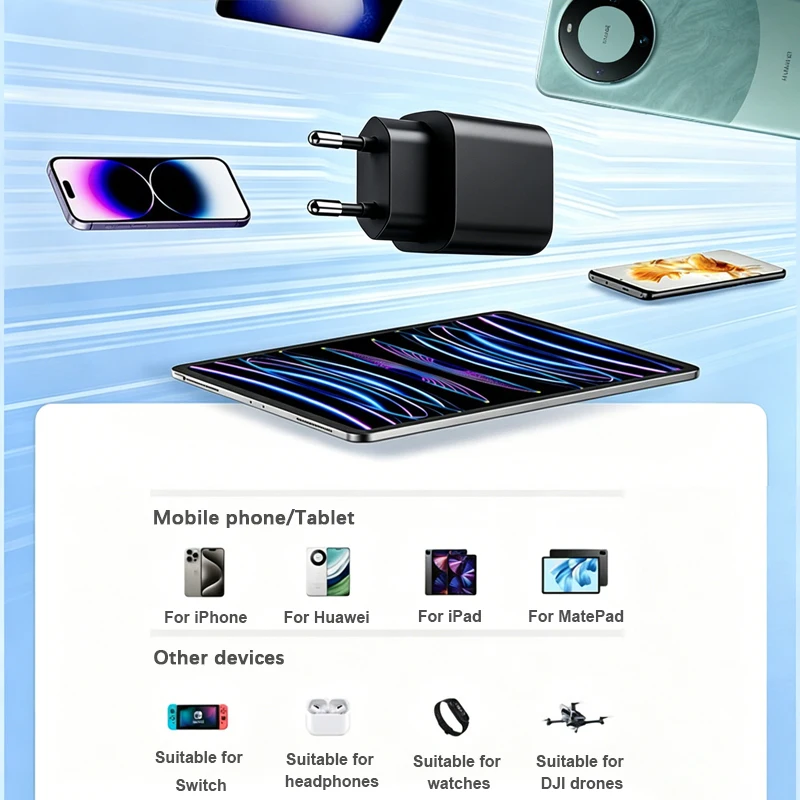 20W PD USB C Type C Charger For iPhone 15 16 17 Fast Charging Cable For Xiaomi Redmi Note 12 Samsung S23 Ultra Type C Phone