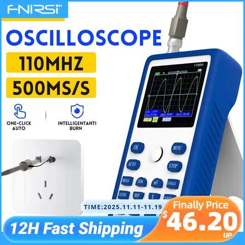 110MHz Digital Oscilloscope FNIRSI