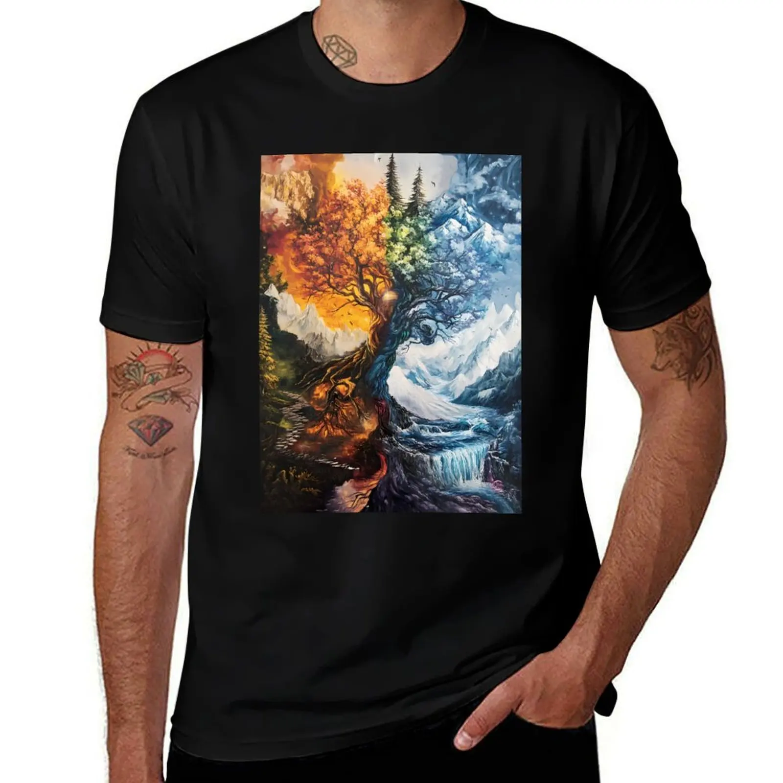 

Natural Aesthetics Light and Texture T-Shirt Man t-shirt gifts for boyfriend customizeds mens t shirt graphic
