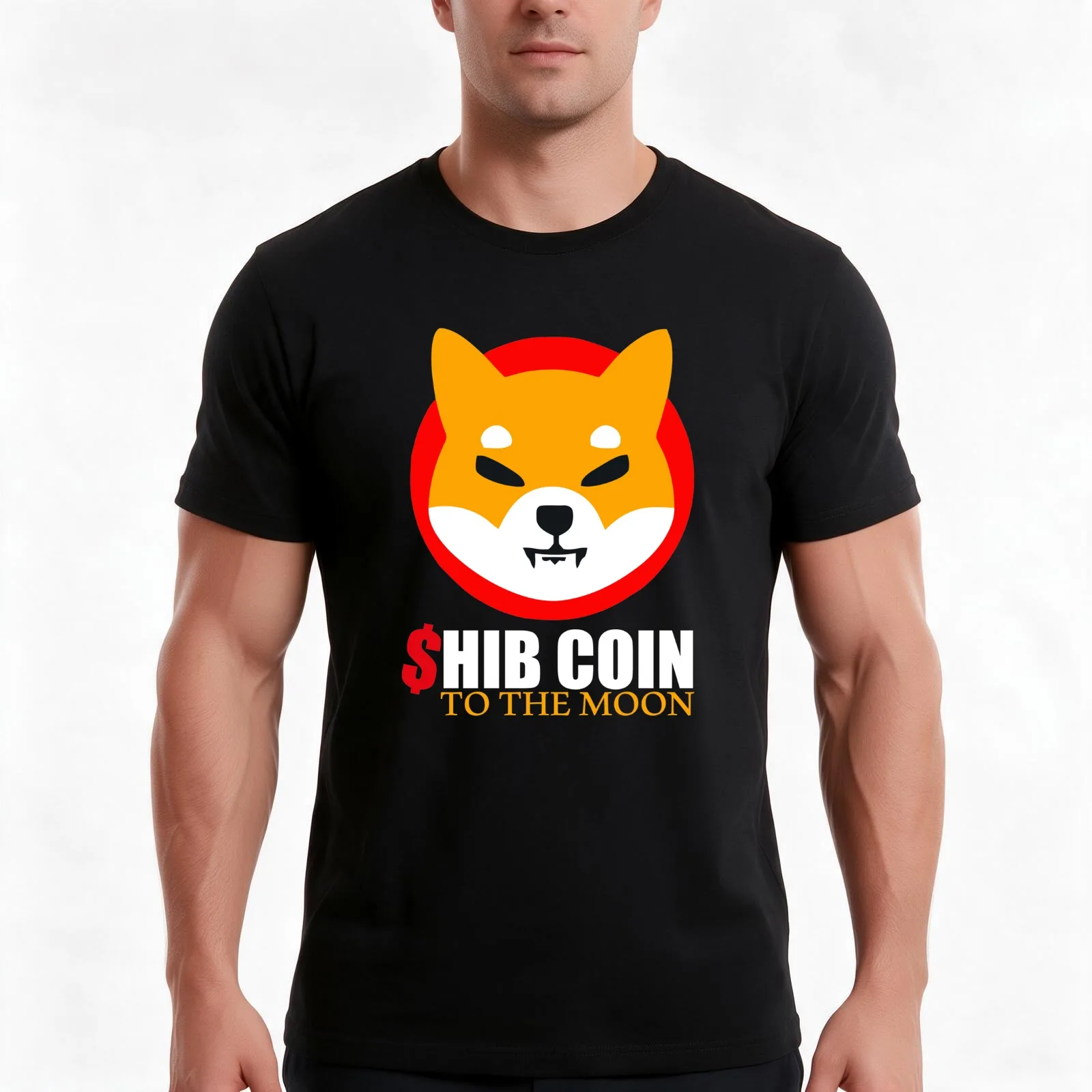 Shiba Inu Token Crypto Shib Coin To The Moon Cryptocurrency T-Shirt Summer Casual Cotton Tee Oversized Streetwear Tops