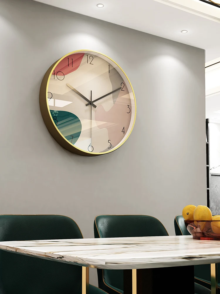

Household Clock Decoration Clock Hanging Light Luxury Modern Minimalist Clock Personality Creative Background Wall Clock